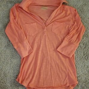 Pink collared faded glory polo size small